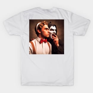 Face of Good and the face of Evil moral duality T-Shirt